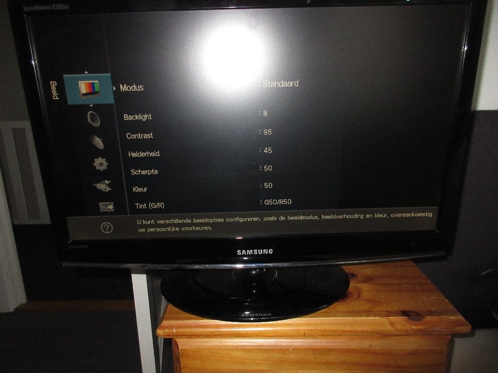 Samsung SyncMaster 2333HD 23 inch monitor, Ophalen, DVI, Gebruikt, Ingebouwde speakers