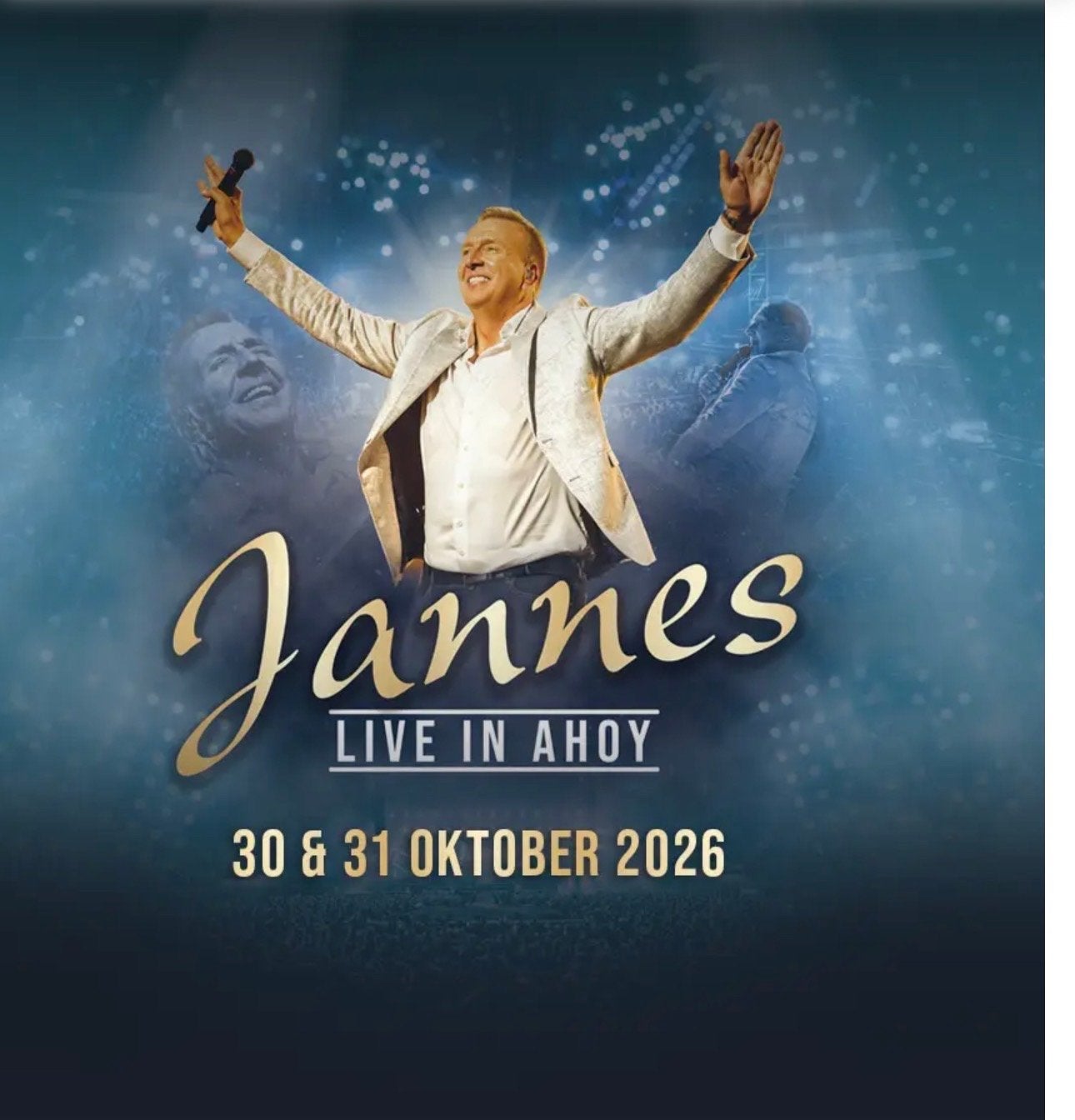 2 Kaarten Jannes Live in Ahoy., Tickets en Kaartjes, Concerten | Nederlandstalig, Twee personen, Oktober
