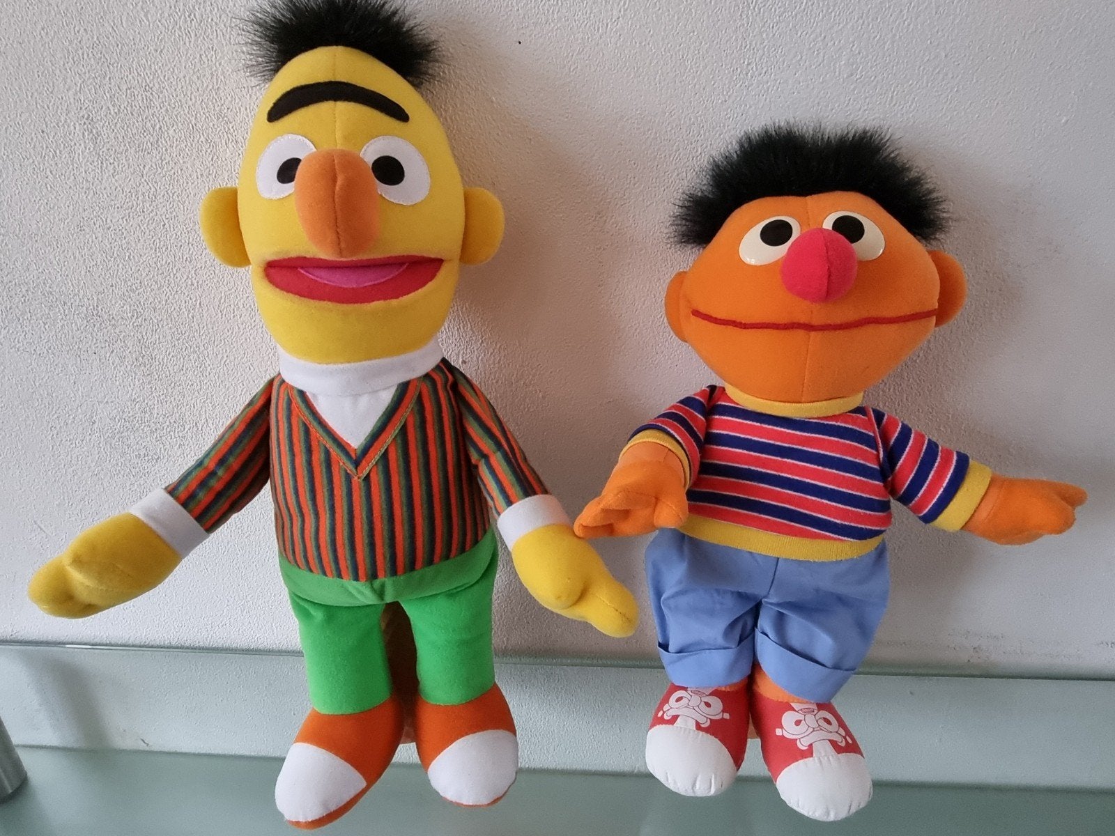 Orig,VNT,2004,Sesamstraat,BERT 44 & ERNIE 35cm,Label,Izgst!, Overige merken, Overige karakters, Overige typen, Ophalen of Verzenden