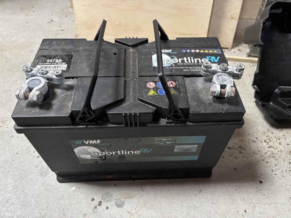 Gratis: VMF Sportline RV accu (conditie verminderd), Ophalen, Gebruikt