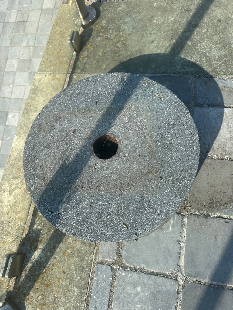 zweefparasolvoet rond graniet, Tuin en Terras, Ophalen, Rond, Overige materialen