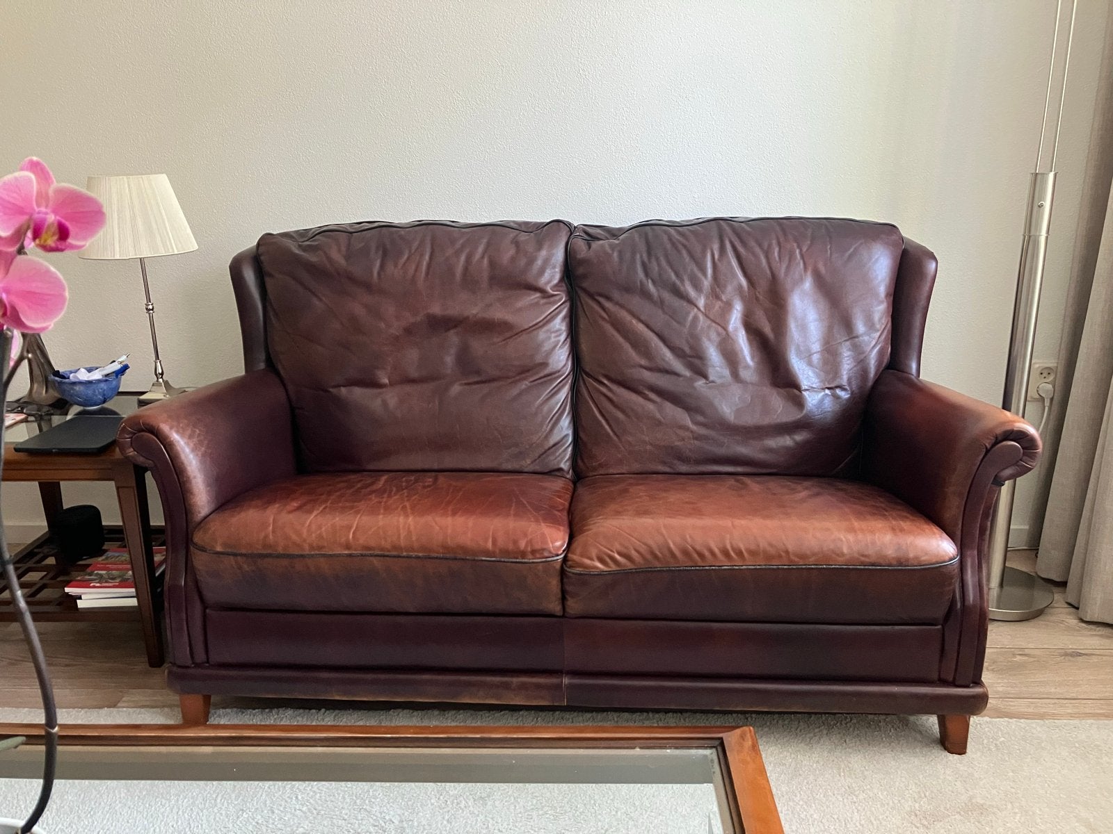 Oude Sadel Leader bank T.E.A.B. - 160x80x90cm, Ophalen, Gebruikt, 150 tot 200 cm, Tweepersoons