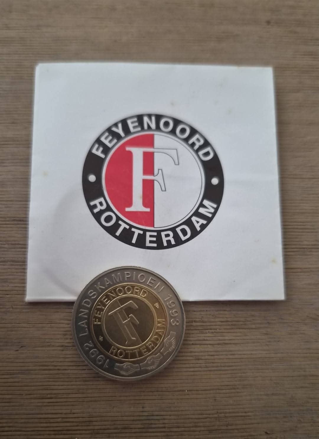 Ketelbinkie Kampioenschapsmunt Feyenoord 1992-1993, Postzegels en Munten, Munten | Nederland, Ophalen of Verzenden, Overige waardes