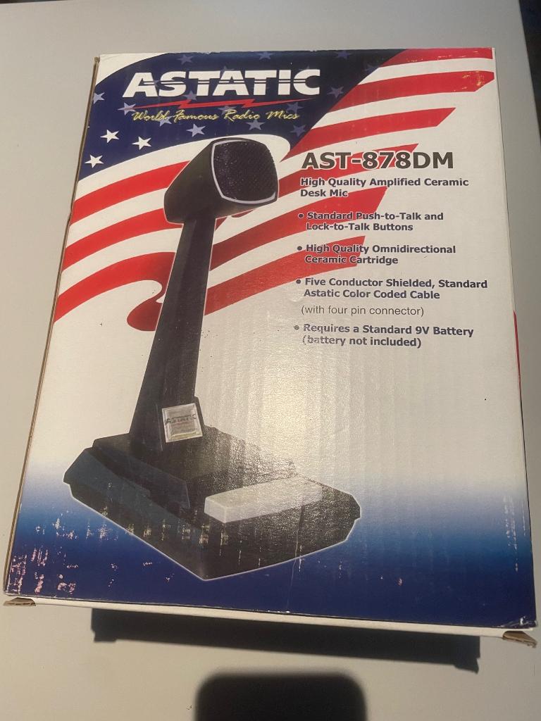 Astatic AST878DM Desktop Microphone, Ophalen of Verzenden, Nieuw