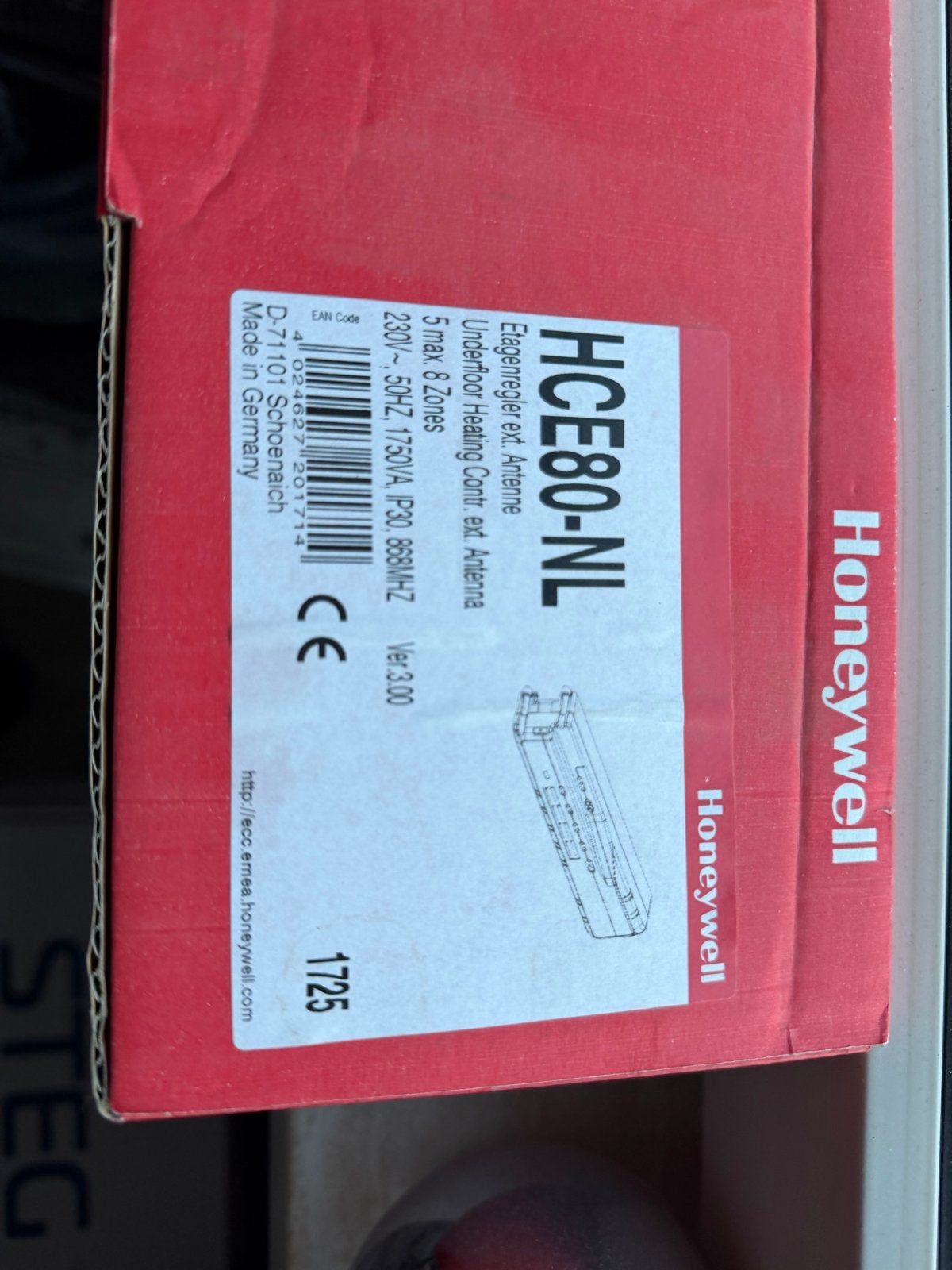 Nieuwe Honeywell HCE80-NL Vloerverwarming Regelunit, Ophalen of Verzenden, Nieuw, Overige typen
