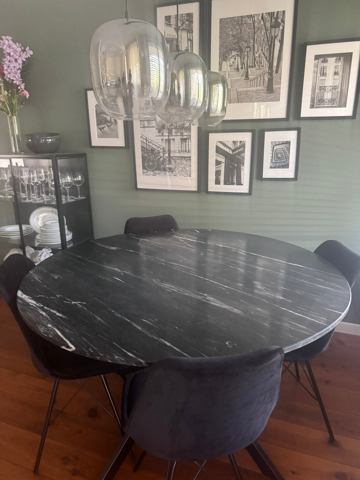 Eettafel zitmaxx marmer rond 130 cm, Ophalen, Rond, 100 tot 150 cm