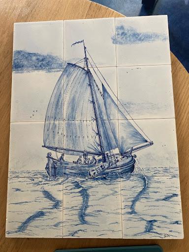 12-delig tegeltableau Westraven Utrecht, Ophalen