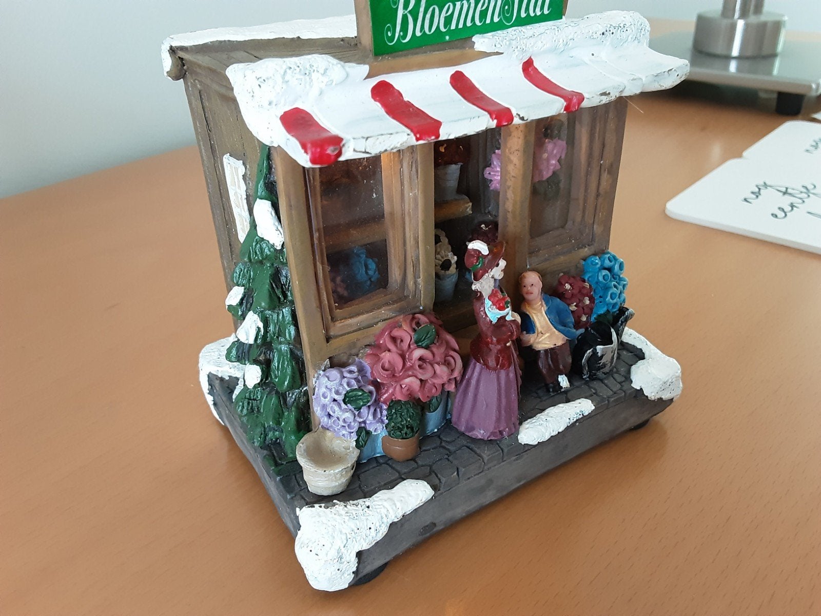 Typisch Hollands de Bloemenstal kersthuisje kerstdorp, Ophalen of Verzenden