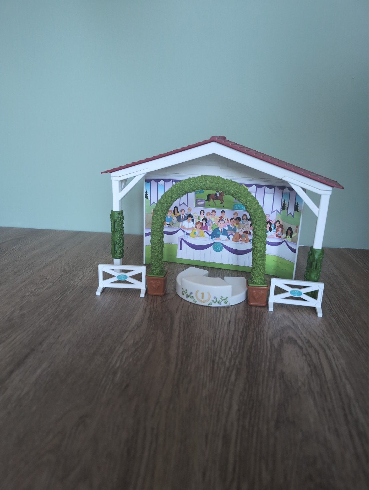 Schleich Springwedstrijd Set - 5 Sprongen, Verzamelen, Ophalen of Verzenden, Zo goed als nieuw