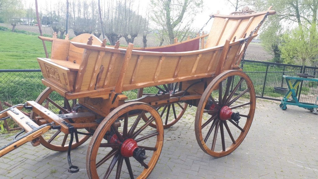 boerenwagen speelwagen marktwagen bruidswagen rijtuig koets, Ophalen