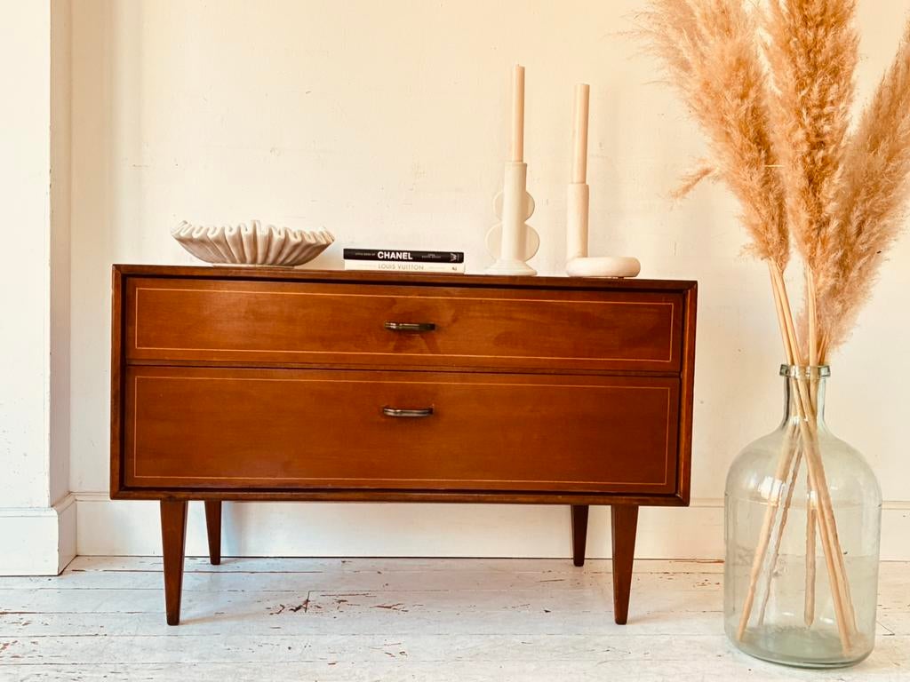 Vintage retro dressoir tv meubel ladekast mid century, Huis en Inrichting, Kasten | Dressoirs, Ophalen, Gebruikt, 50 tot 100 cm