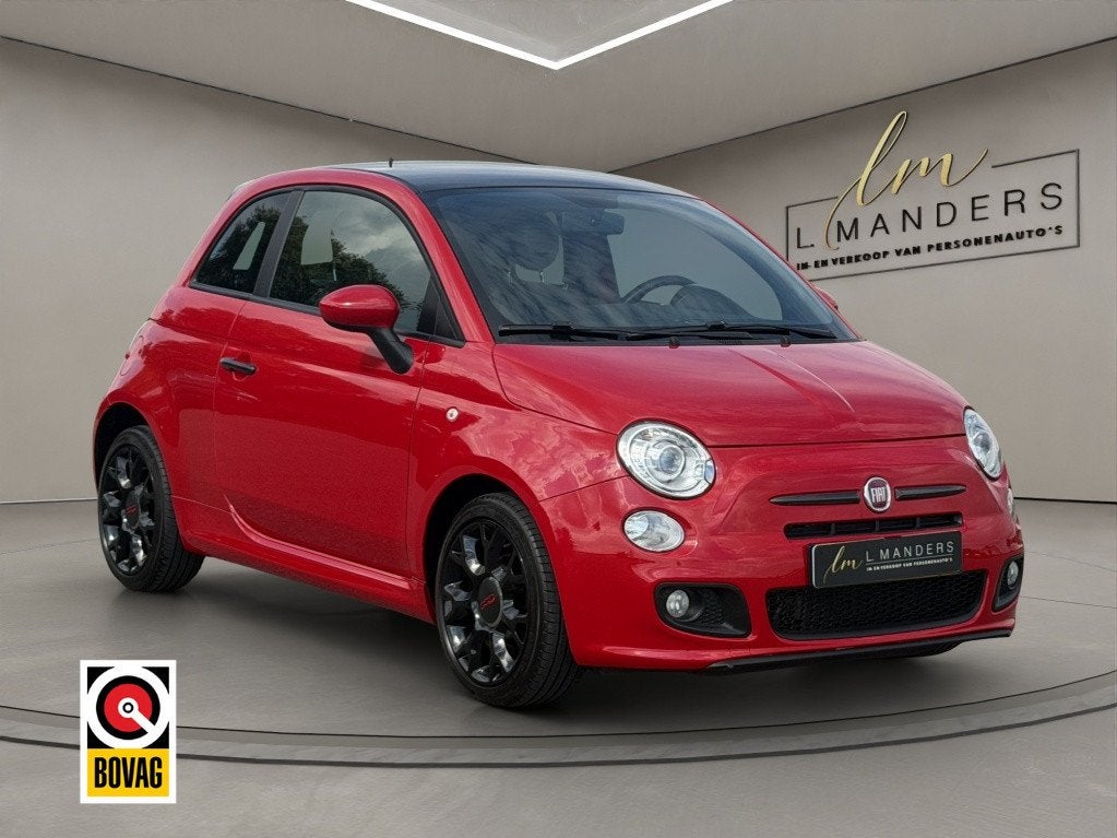 Fiat 500 0.9 TwinAir 2013 ROOD | Sport | Leder | Airco, Euro 5, 86 pk, Gebruikt, 31 €/maand