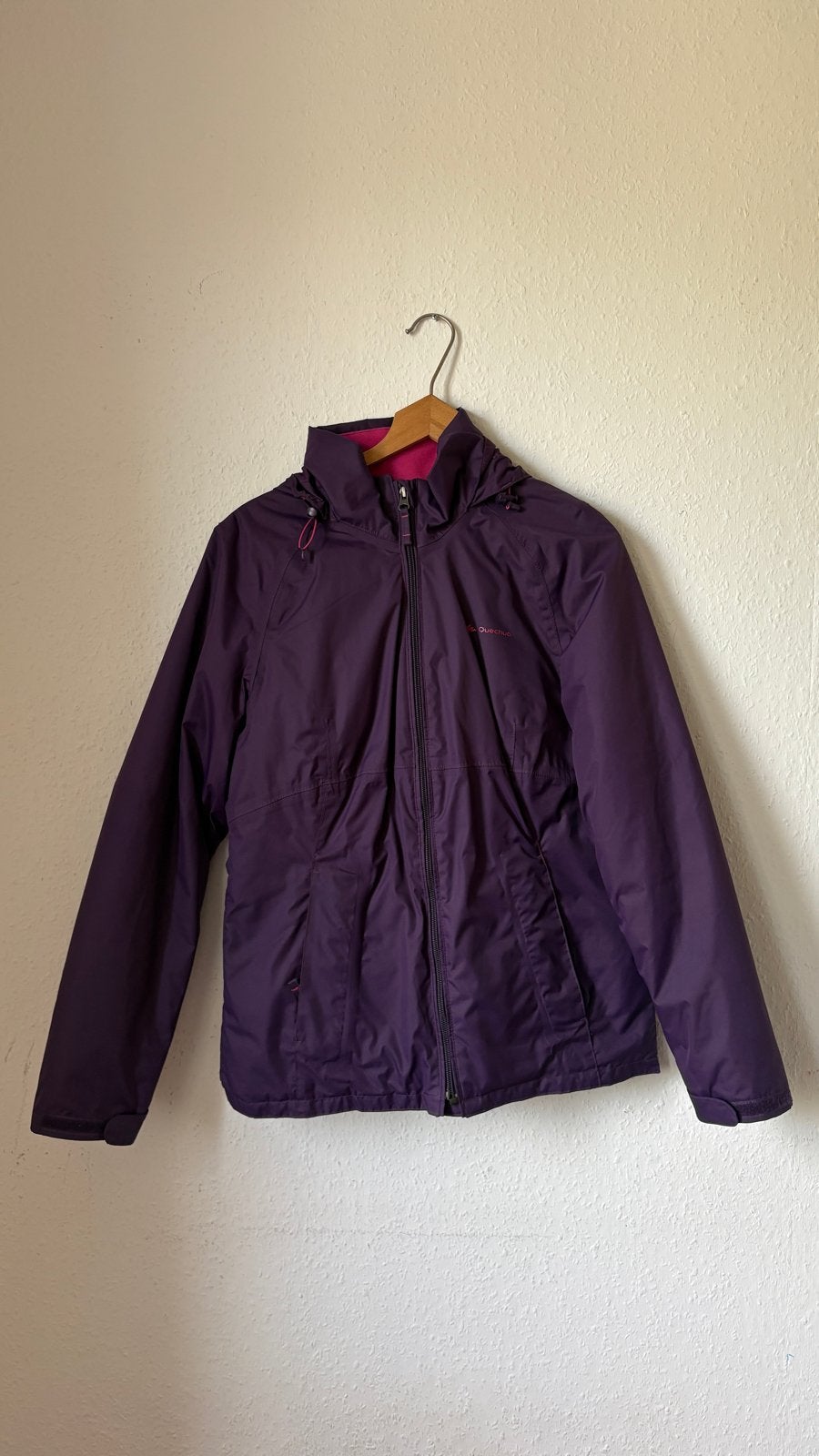 Quechua dames jas maat S paars/roze, Ophalen of Verzenden, Zo goed als nieuw, Maat 36 (S), Paars