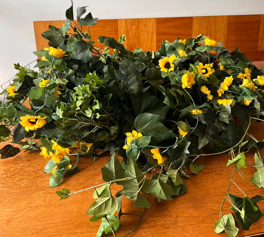 Verzameling kunstbloemen: klimop en slingers, Binnen, Groen, Ophalen of Verzenden, Zo goed als nieuw