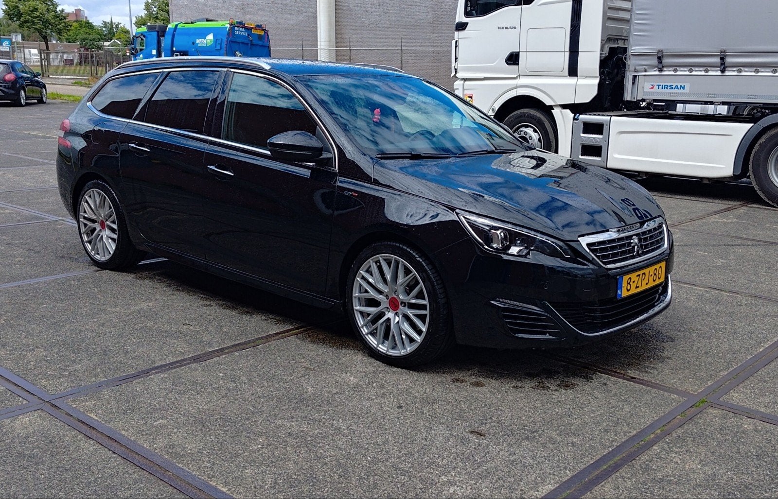 Peugeot 308 GT 1.6 E-thp 205pk 2015 Zwart Full LED  Navi, Auto's, Peugeot, Voorwielaandrijving, Elektronische parkeerrem, 4 cilinders