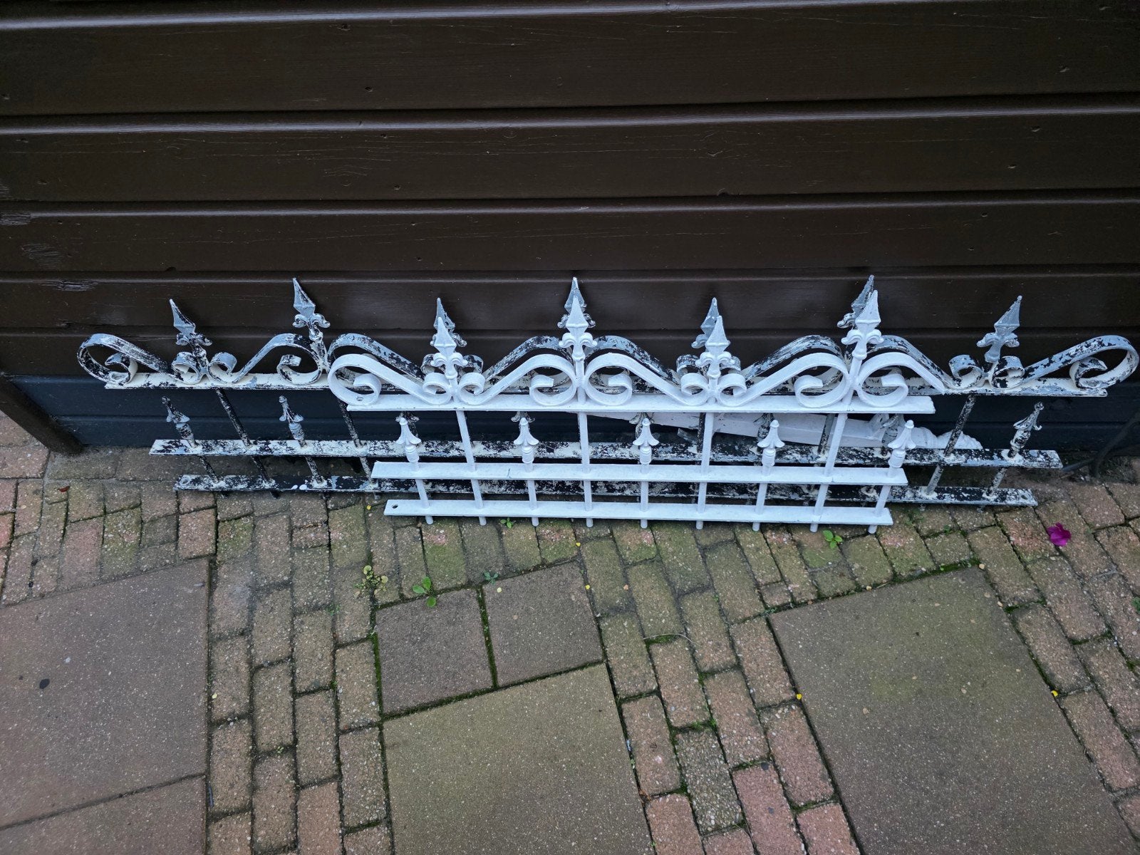 Sierhekwerk en hekjes -1x 96 1x168 2 palen erbij, Ophalen, Gebruikt, IJzer, Sierhekwerk