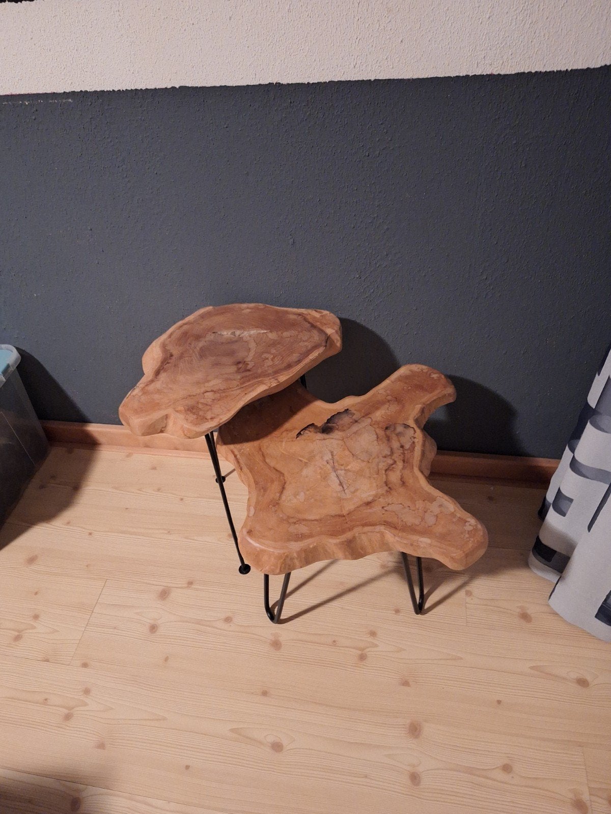 moderne bijzettafels, Minder dan 55 cm, Gebruikt, Overige vormen, Hout