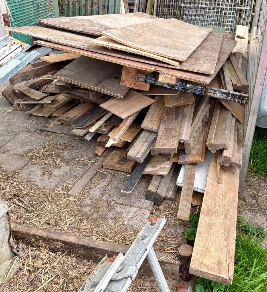 Partijen hout (nog meer zie andere foto’s), Ophalen, Gebruikt, Plank, 50 mm of meer