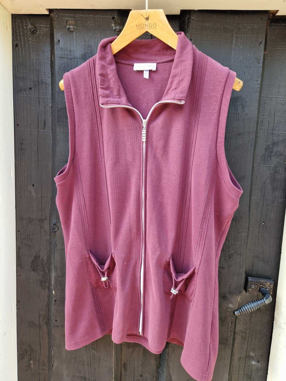 BORDEAUX RODE BODYWARMER MAAT 46, Kleding | Dames, Ophalen of Verzenden, Maat 46/48 (XL) of groter, Rood