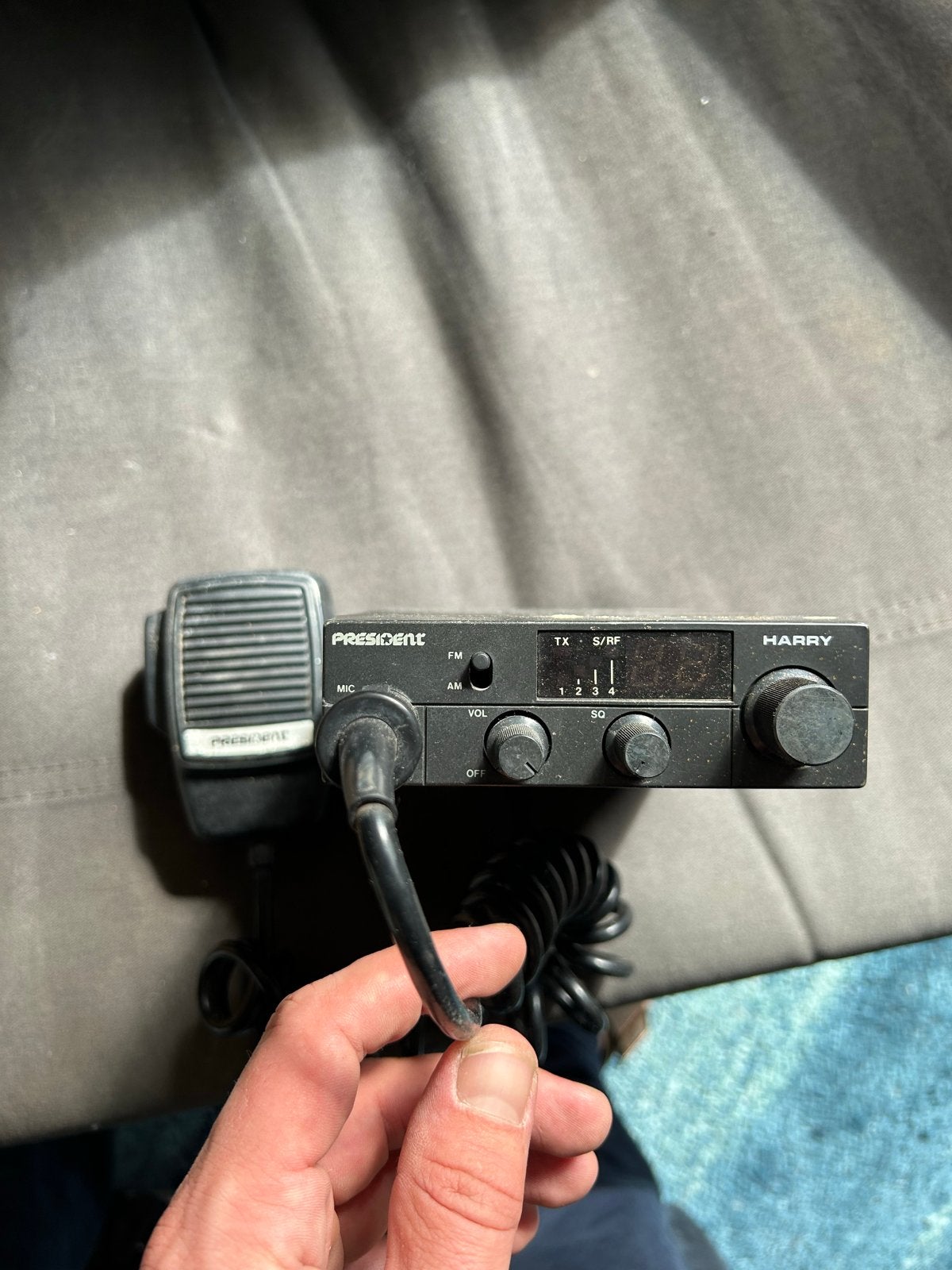 President Harry CB-radio met microfoon, Ophalen of Verzenden, Gebruikt, 15 km of meer, Portofoon of Walkie-talkie