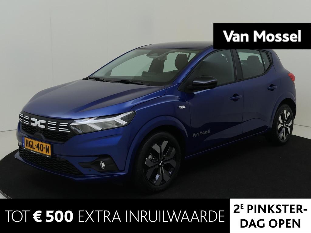Dacia Sandero 1.0 TCe 100 ECO-G Journey | Navigatie | Parkee, Auto's, Dacia, Voorwielaandrijving, Euro 6, Blauw, Origineel Nederlands