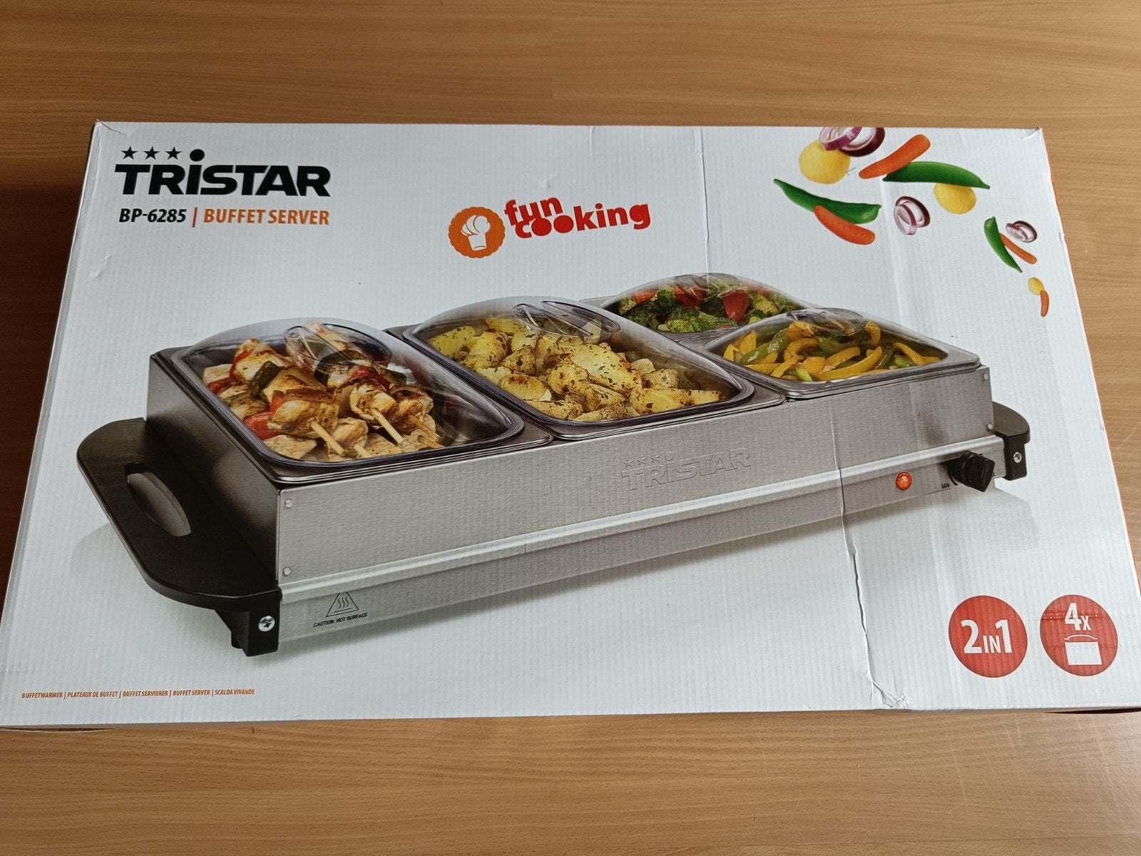 Tristar buffet serveerder / warmhoudplaat, Ophalen, Zo goed als nieuw, Zilver