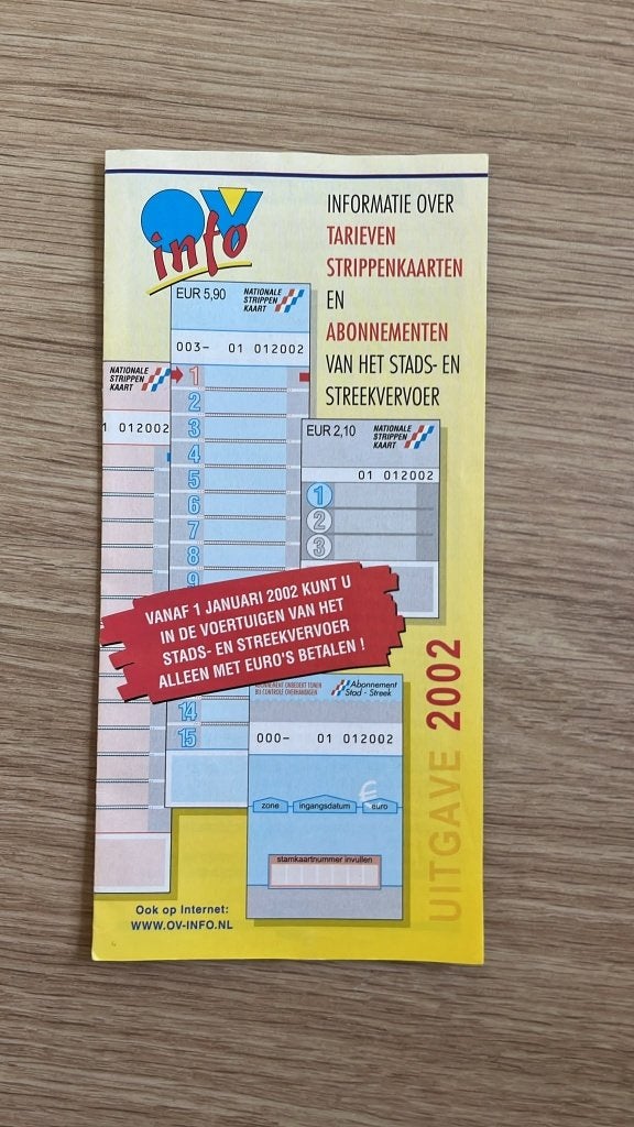 Folder OV info 2002, Verzamelen, Tijdschriften, Kranten en Knipsels, Ophalen, 1980 tot heden, Nederland, Knipsel(s)