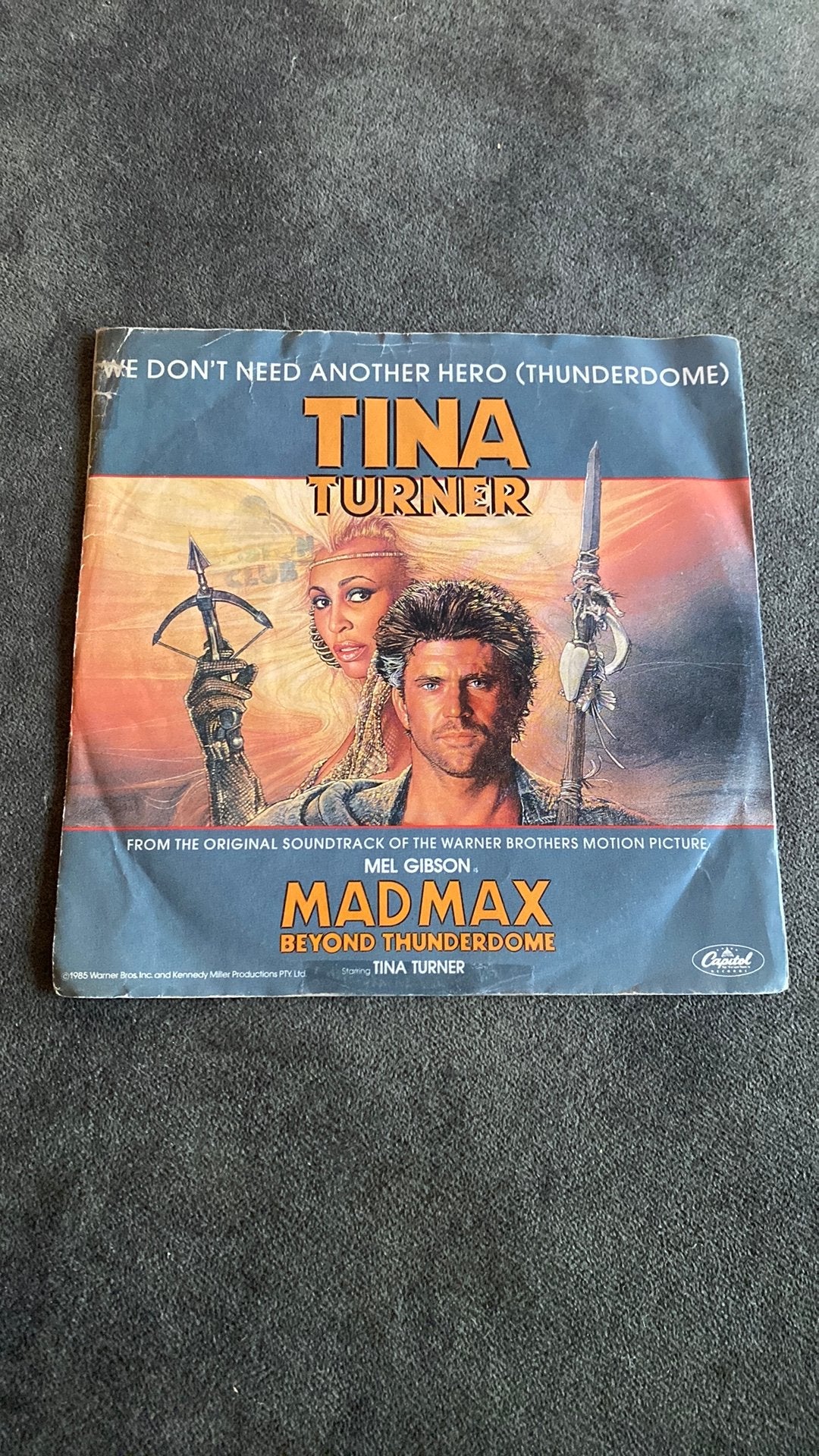 Vinyl single Tina Turner - We don’t need another hero, Ophalen of Verzenden, Gebruikt, Filmmuziek en Soundtracks