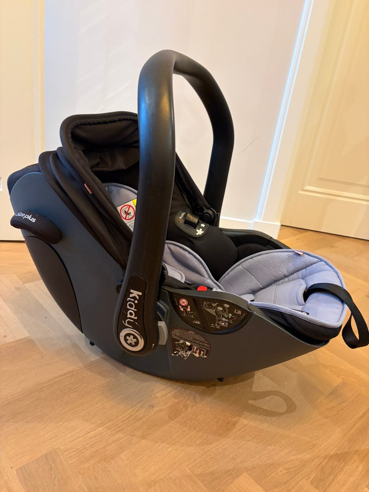 Kiddy Evoluna i-size (steel grey) baby autostoel isofix, Overige merken, Ophalen of Verzenden, Zo goed als nieuw, Isofix