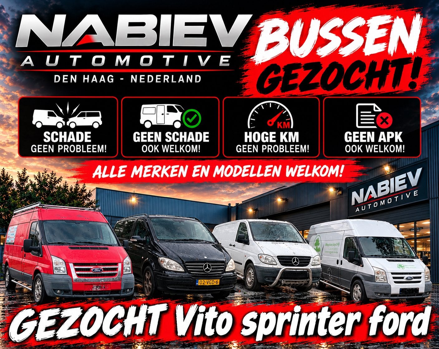 BUSSEN GEZOCHT Opkoper Export snelle offerte contante betal✅