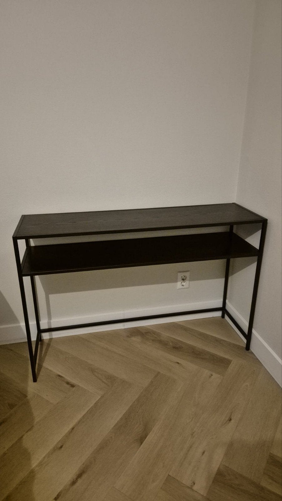 Zwarte sidetable 120x35x79 cm, Huis en Inrichting, Tafels | Sidetables, Ophalen, 100 tot 150 cm, Zo goed als nieuw, 25 tot 50 cm