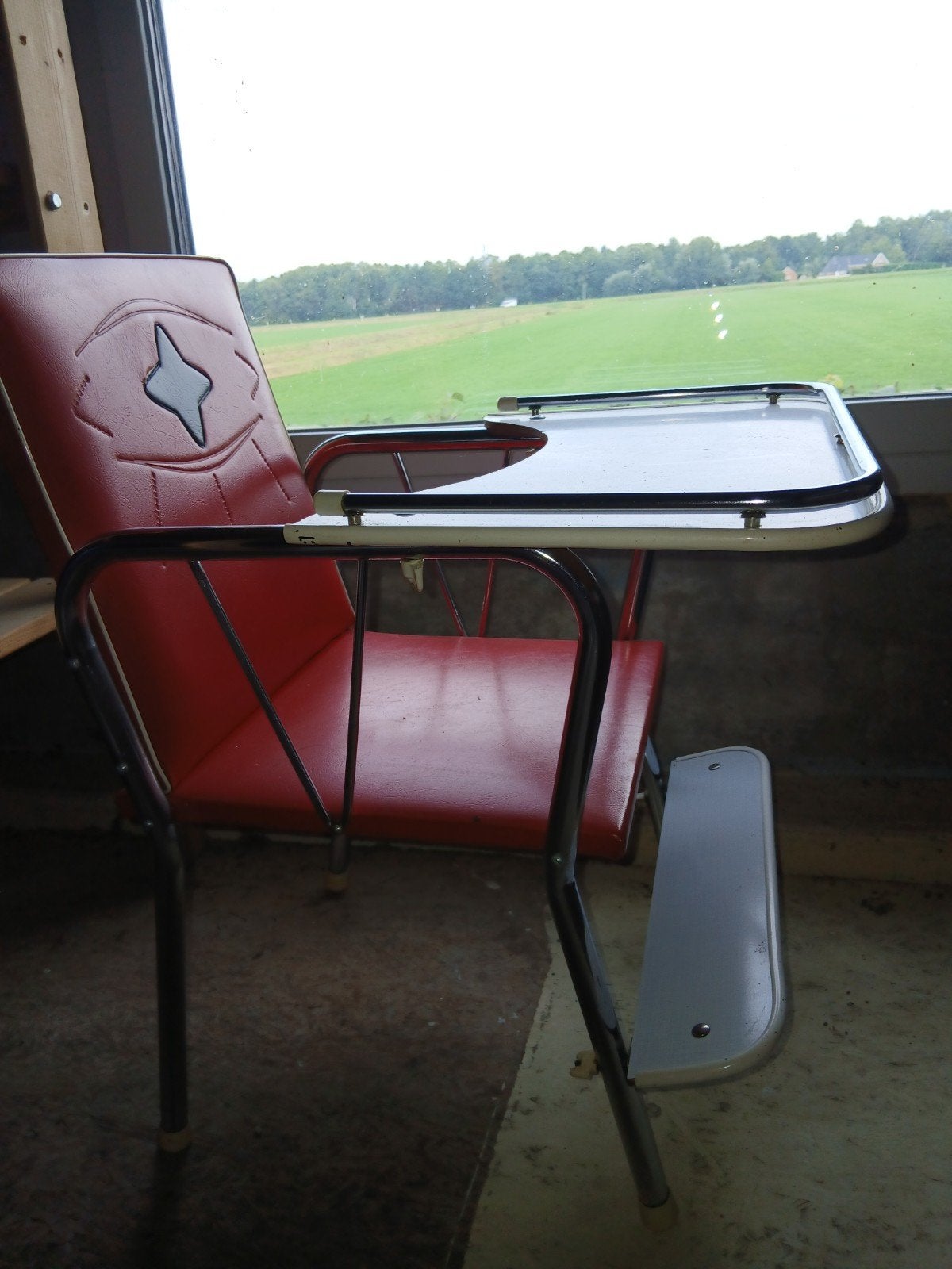 vintage kinderstoel, Ophalen, Vintage, Eén, Rood