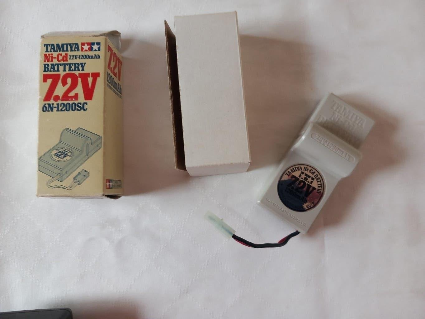 Tamiya 7,2 V-1200 mAh NiCd battery, ca. 1980 vrijwel nieuw!, Ophalen of Verzenden, Nieuw, Elektro, Onderdeel