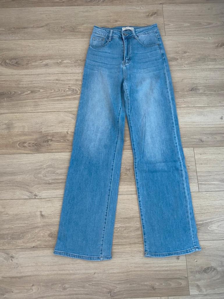 Hello Miss Wide Leg Jeans - Maat 34, Verzenden, Gedragen, Blauw, W27 (confectie 34) of kleiner
