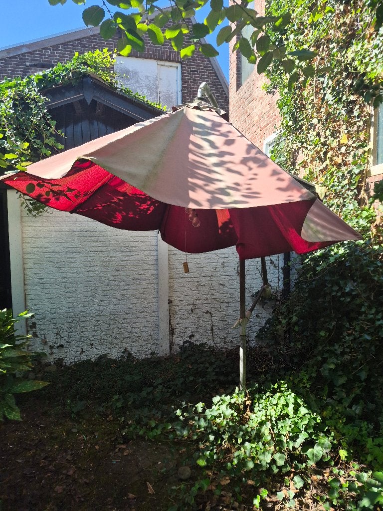 Parasol -Gratis, Ophalen of Verzenden, Gebruikt, 3 tot 4 meter, Stokparasol