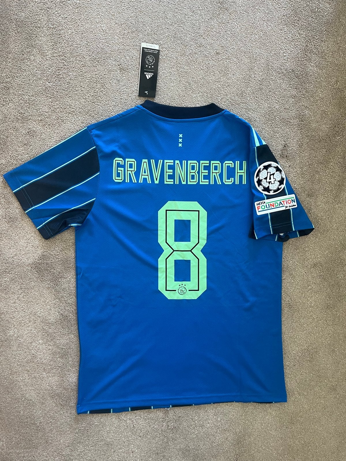 Ajax uitshirt 2021-2022 Gravenberch #8 Maat M, Maat M, Ophalen of Verzenden, Nieuw, Shirt