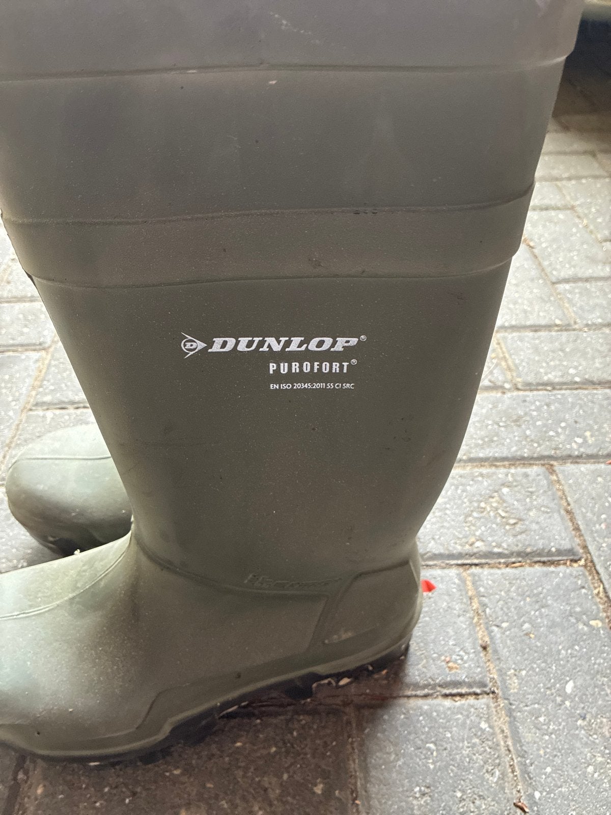 Dunlop Purofort Werklaarzen - Groen, Ophalen of Verzenden, Gebruikt