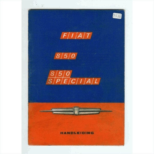 Fiat 850 Special Instructieboekje 1968 #1 Nederlands, Ophalen of Verzenden