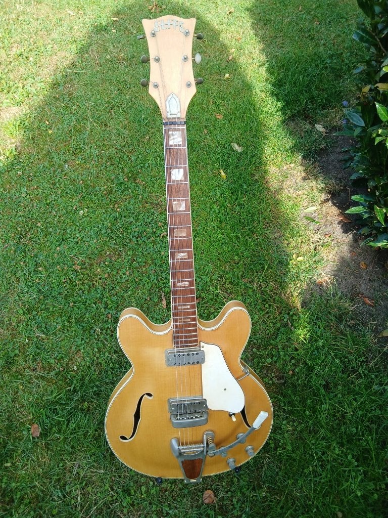 Elite Crucianelli ES-Style gitaar, Ophalen, Gebruikt, Hollow body, Overige merken