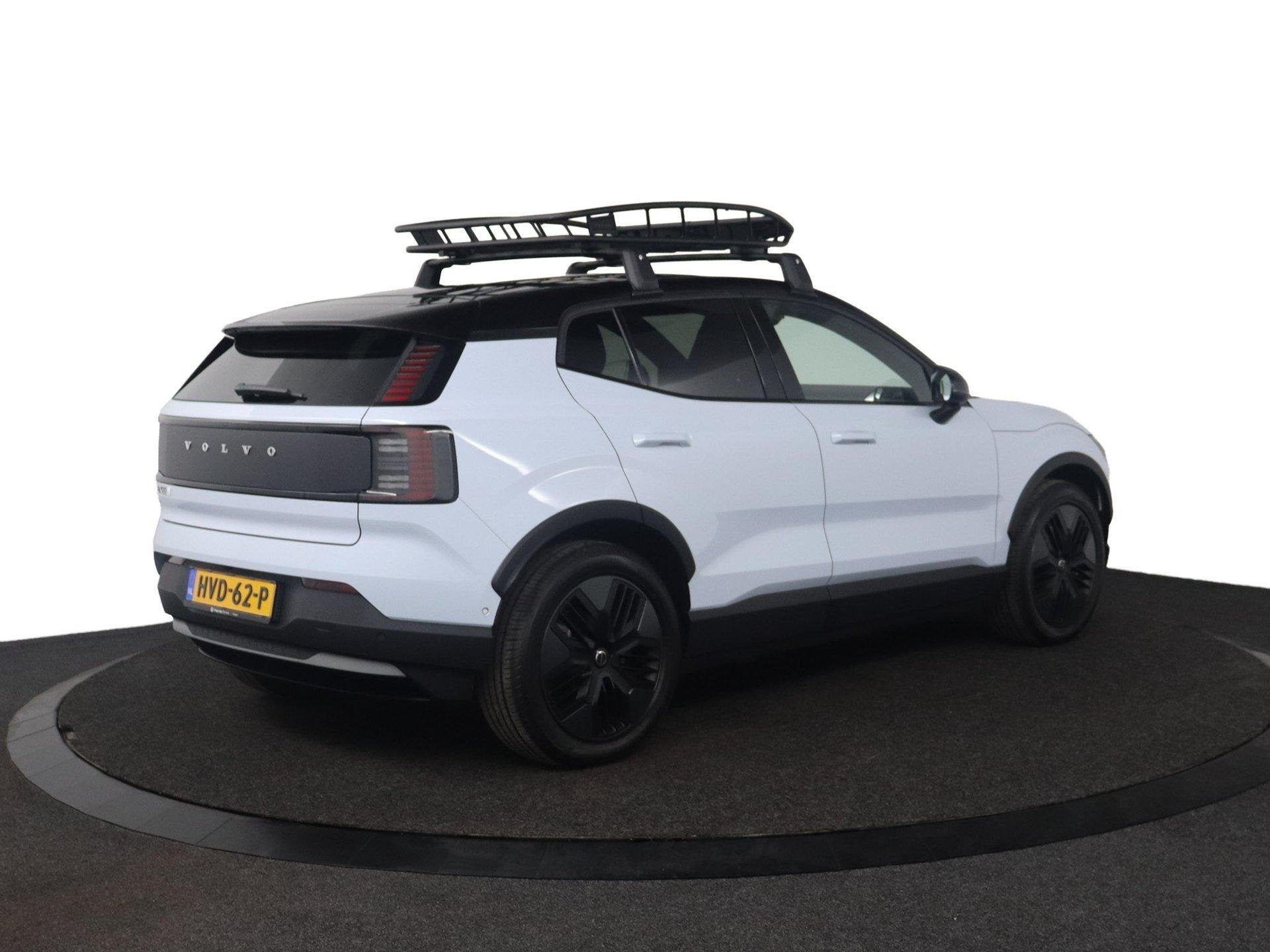 Volvo EX30 Cross Country Twin Motor Performance Ultra 69 kWh, Auto's, Automaat, Gebruikt, Blauw, Leder en Stof