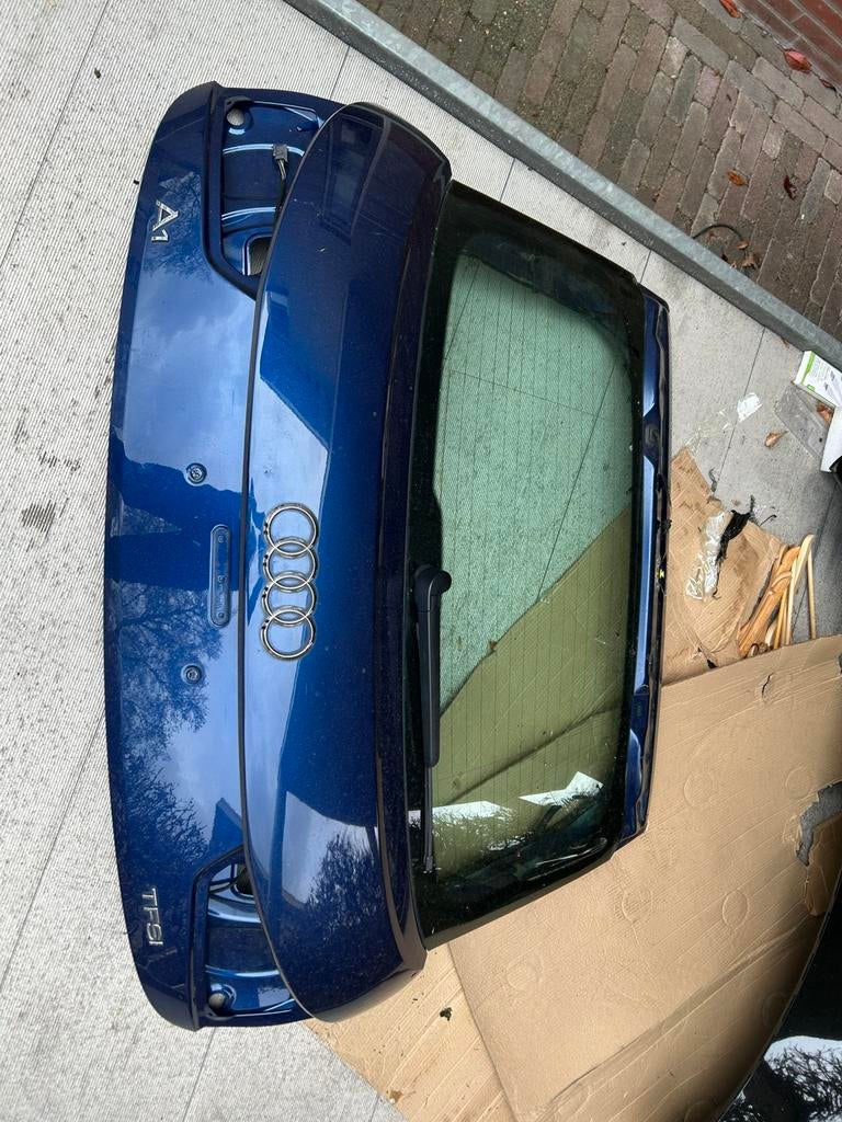 Achterklep Audi A1 2010-2018 3-deurs - Blauw, Auto-onderdelen, Carrosserie en Plaatwerk, Gebruikt, Achterklep, Achter, Audi