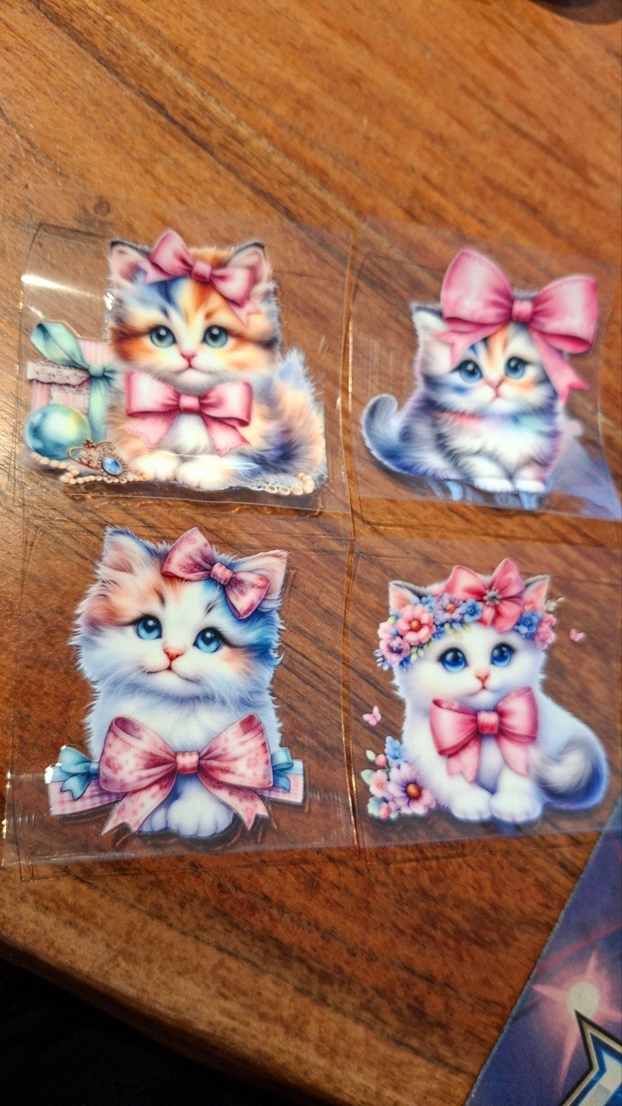 DTF UV Transfers Katten 7x7 cm - 9 vellen op voorraad, Ophalen of Verzenden, Nieuw, Dier en Natuur