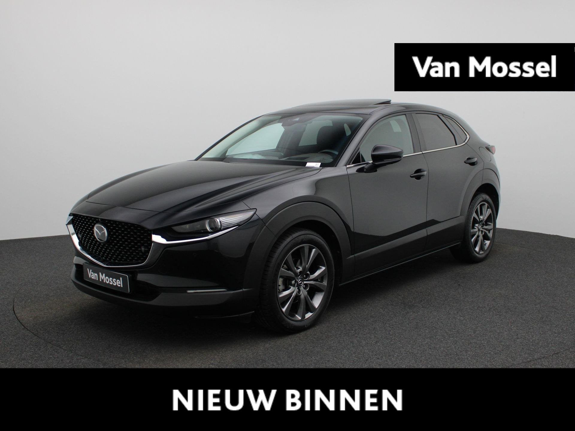 Mazda CX-30 2.0 Skyactiv-X 187Pk Auto Skycruise | Navigatie, Stof, Gebruikt, Zwart, Bedrijf