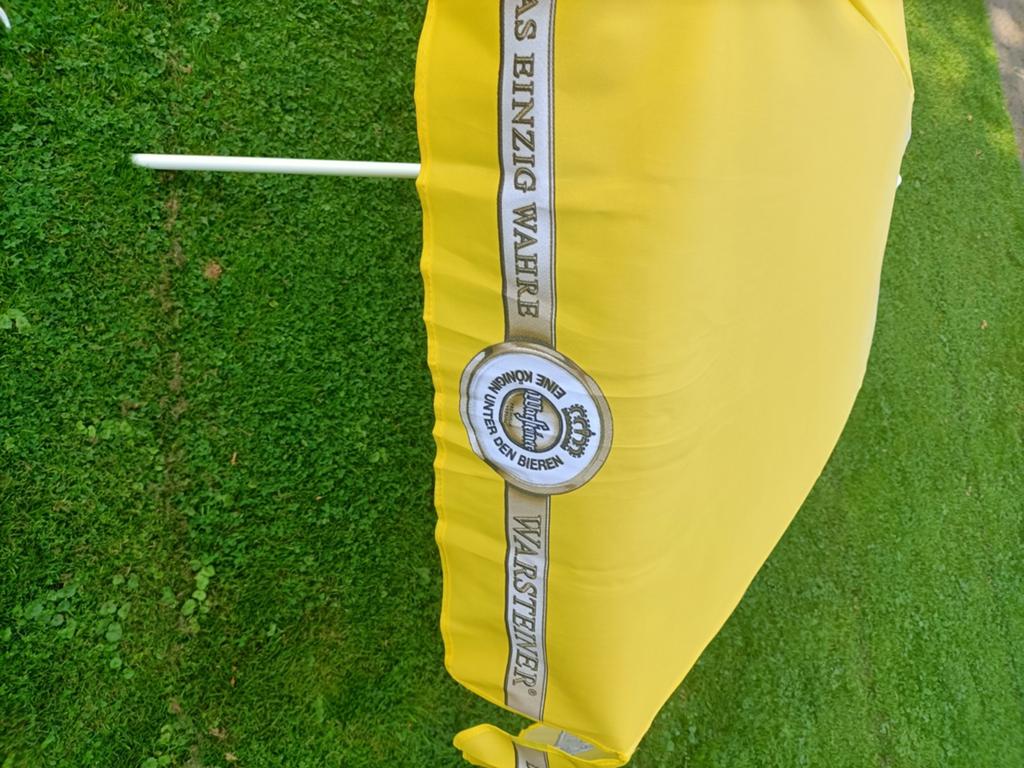 Warsteiner bier parasol origineel, Ophalen, Nieuw