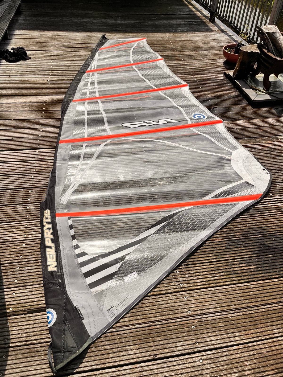 Neilpryde Windsurfzeil - 5.0 m², Watersport en Boten, Ophalen, Gebruikt, 3.5 tot 5 m², Neilpryde
