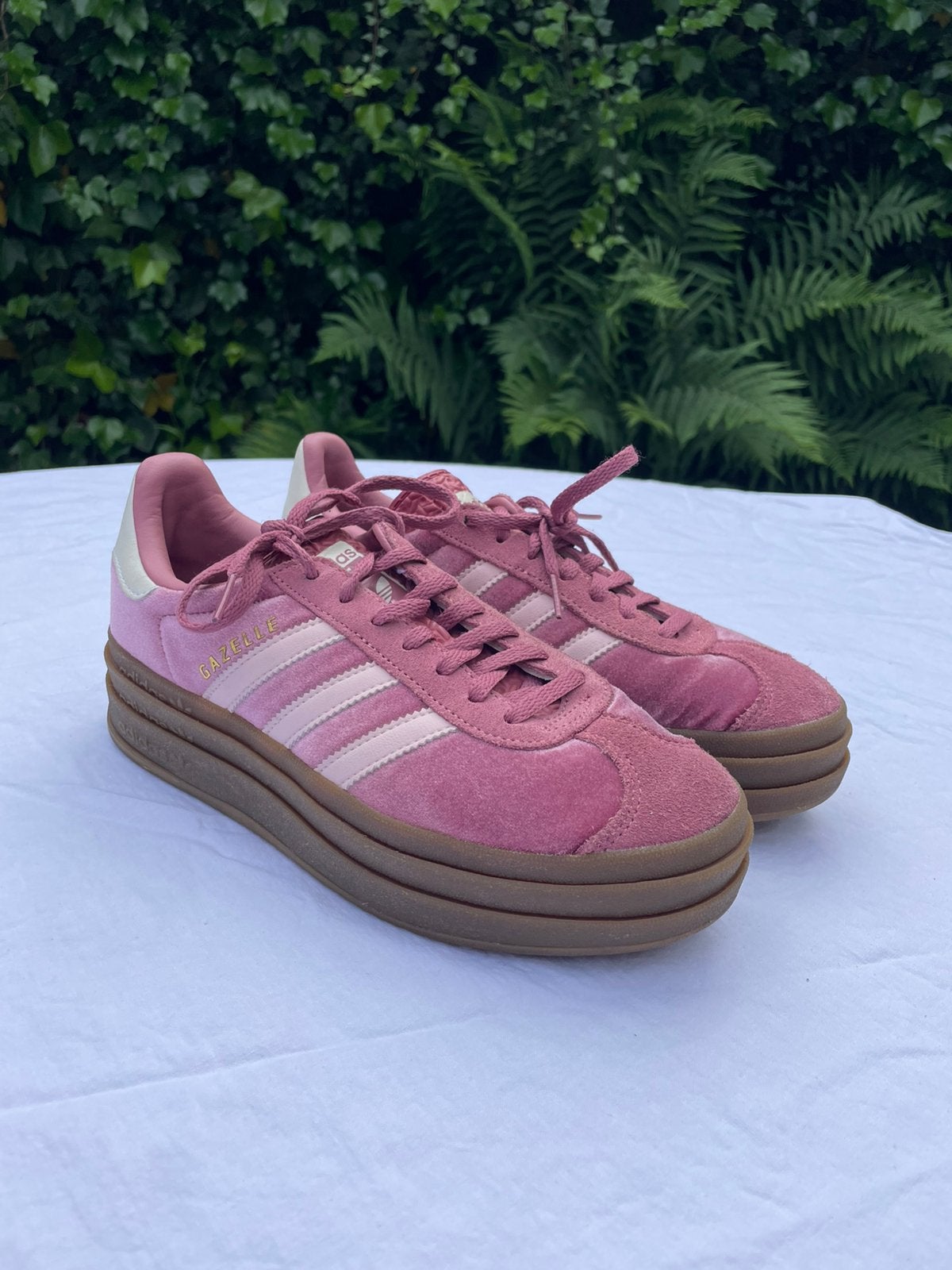 Adidas gazelle bold sneakers roze, Verzenden, Zo goed als nieuw, Roze, Sneakers of Gympen