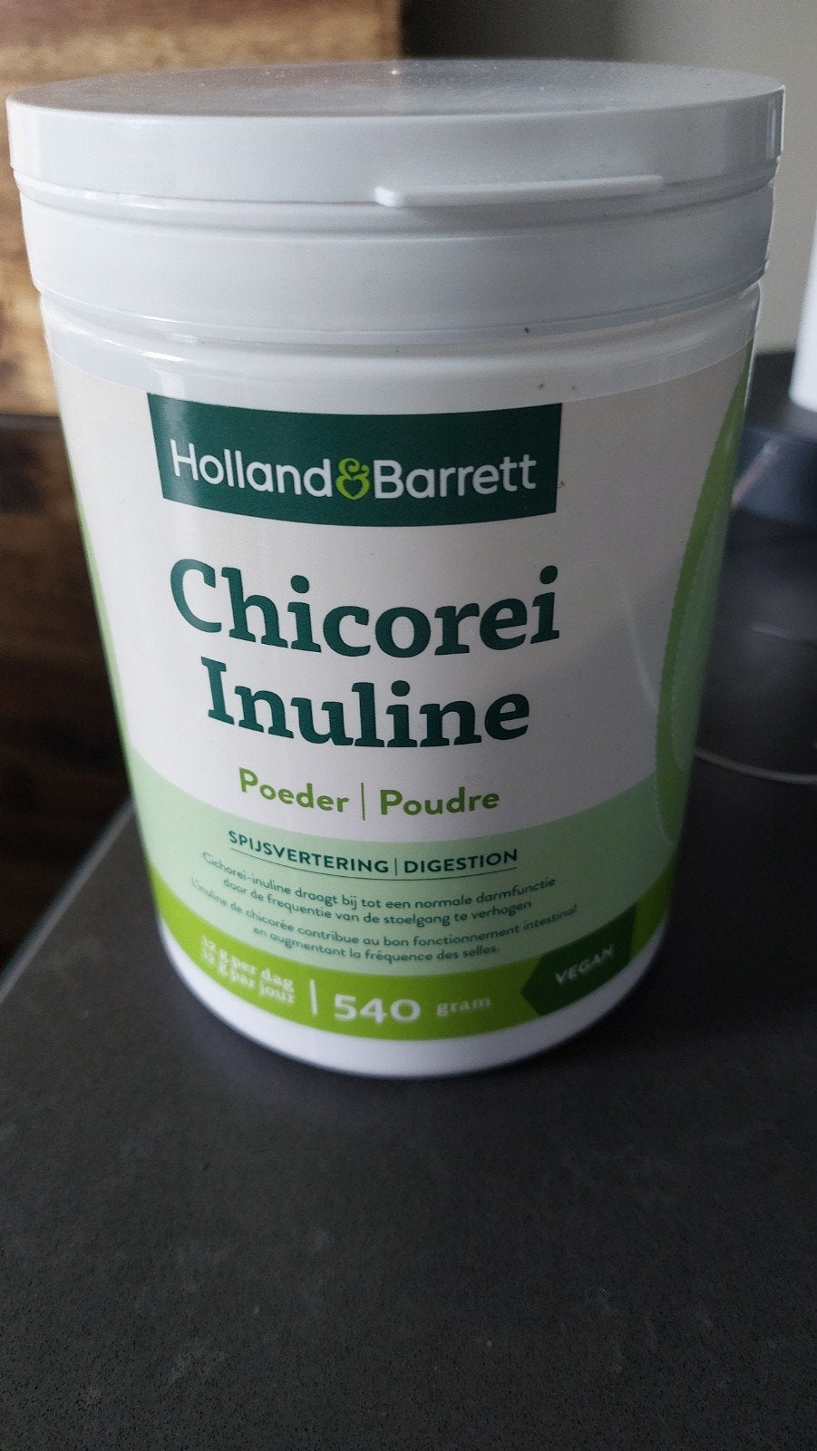 Holland&Barrett Chicorei Inuline Poeder 540g THT 03-07-2028, Ophalen of Verzenden, Nieuw, Poeder of Drank