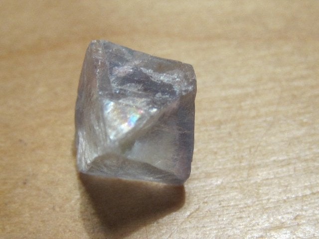 mi. 6x ruwe edelsteen FLUORIET (4) octaëder, Verzenden, Mineraal