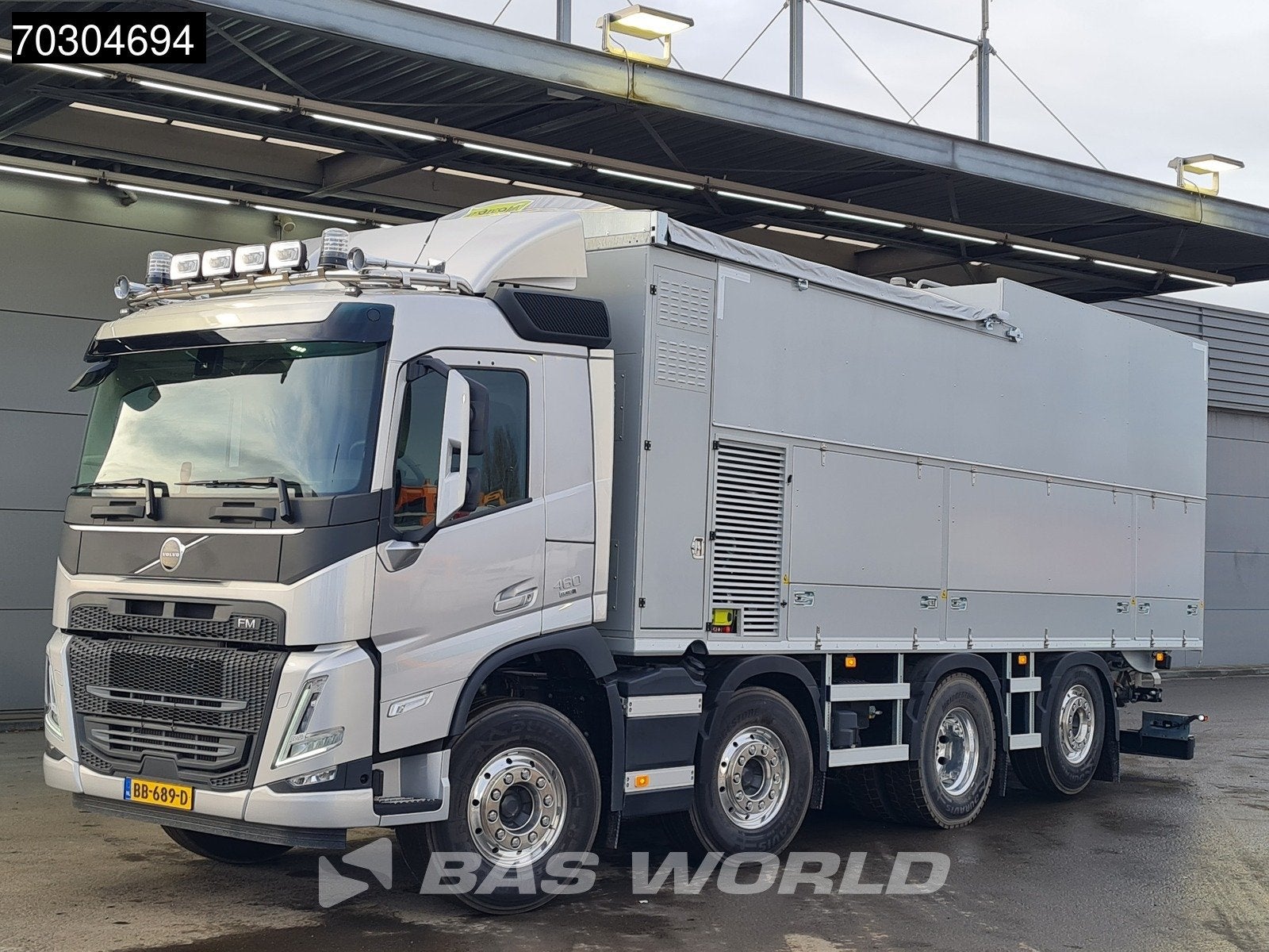 Volvo FM 460 8X2 NEW OVERMAT MSA 13.6.3 TWIN PTO Dry + Liqui, Automaat, Stof, 460 pk, Euro 6