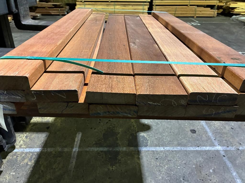Vlonderplanken-planken-Hardhout-Massaranduba-32x115mm, Ophalen, Nieuw, Hout